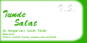 tunde salat business card